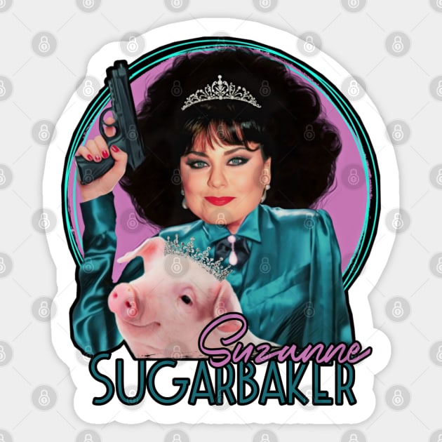 Designing Women - Suzanne Sugarbaker Sticker by Indecent Designs